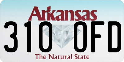 AR license plate 310OFD