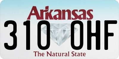AR license plate 310OHF