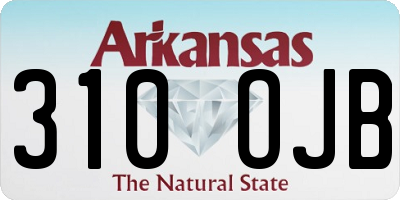 AR license plate 310OJB