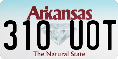 AR license plate 310UOT