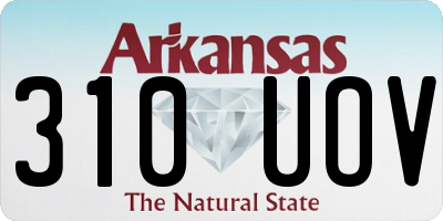 AR license plate 310UOV
