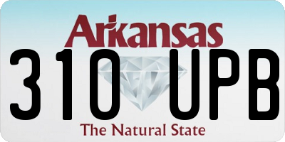 AR license plate 310UPB