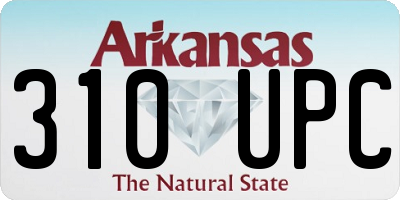 AR license plate 310UPC