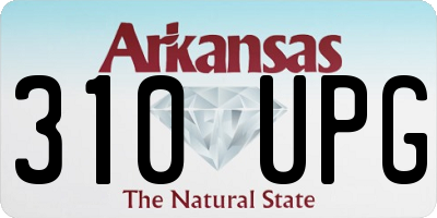AR license plate 310UPG