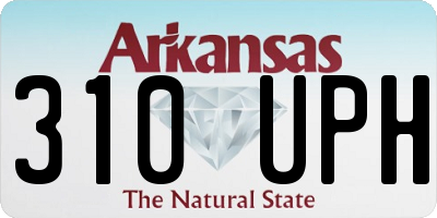 AR license plate 310UPH