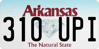 AR license plate 310UPI