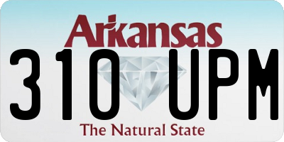 AR license plate 310UPM