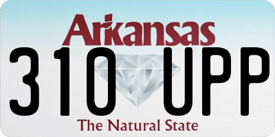 AR license plate 310UPP