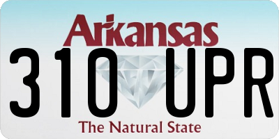 AR license plate 310UPR