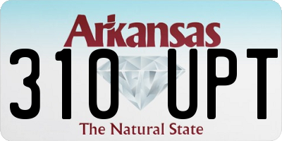 AR license plate 310UPT