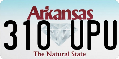 AR license plate 310UPU