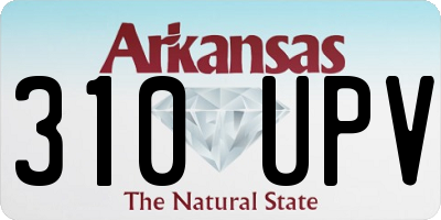 AR license plate 310UPV