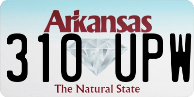 AR license plate 310UPW