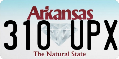 AR license plate 310UPX