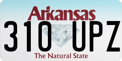 AR license plate 310UPZ