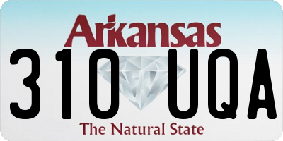 AR license plate 310UQA