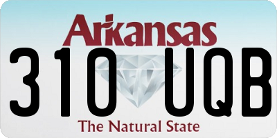 AR license plate 310UQB