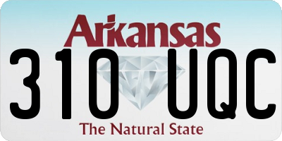 AR license plate 310UQC