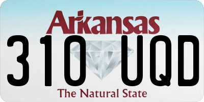 AR license plate 310UQD