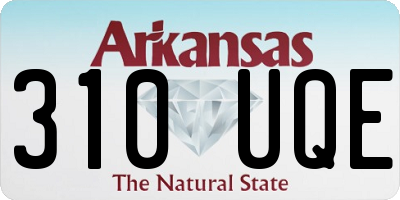 AR license plate 310UQE