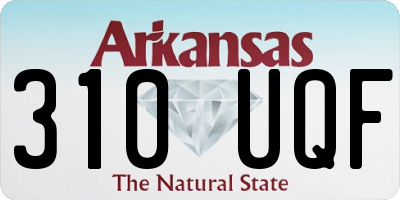 AR license plate 310UQF