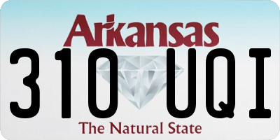 AR license plate 310UQI