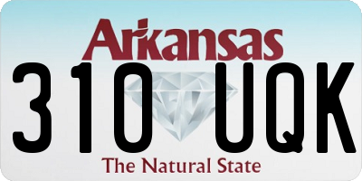 AR license plate 310UQK