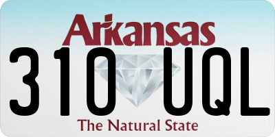 AR license plate 310UQL