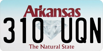 AR license plate 310UQN