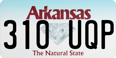 AR license plate 310UQP