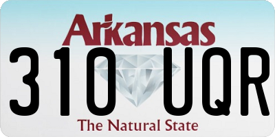 AR license plate 310UQR
