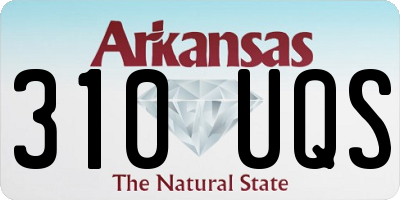AR license plate 310UQS