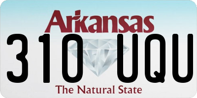 AR license plate 310UQU