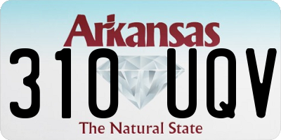 AR license plate 310UQV