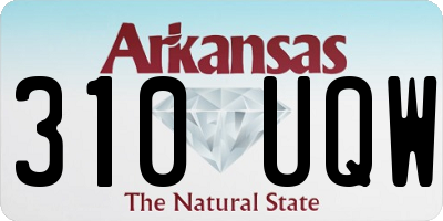 AR license plate 310UQW