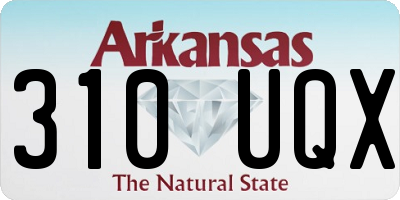 AR license plate 310UQX