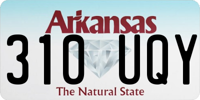 AR license plate 310UQY