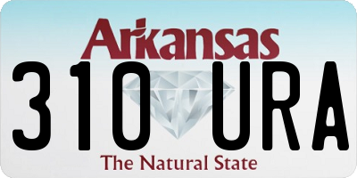 AR license plate 310URA
