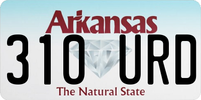 AR license plate 310URD