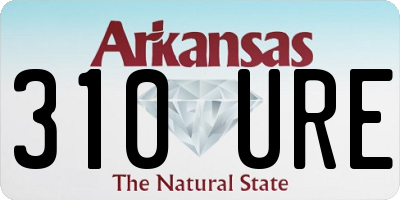 AR license plate 310URE