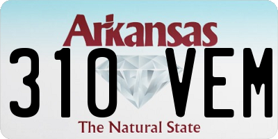 AR license plate 310VEM