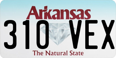 AR license plate 310VEX