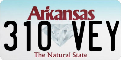 AR license plate 310VEY