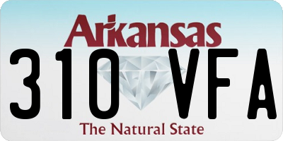 AR license plate 310VFA