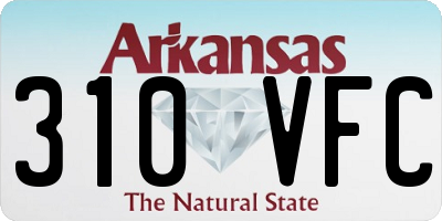 AR license plate 310VFC