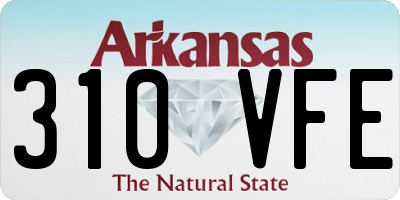 AR license plate 310VFE
