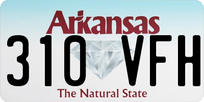 AR license plate 310VFH