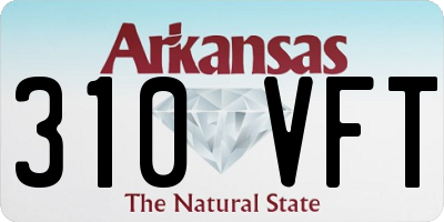 AR license plate 310VFT