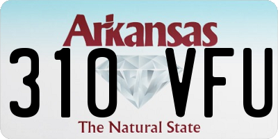 AR license plate 310VFU