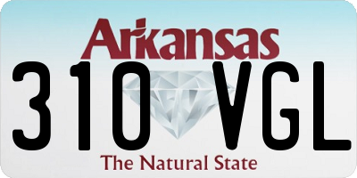 AR license plate 310VGL